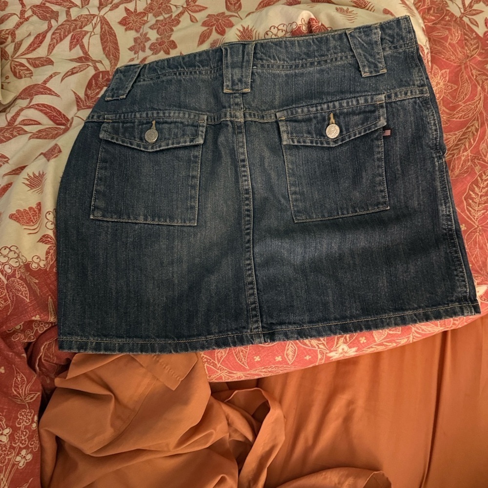 Classic Blue Denim Mini Skirt - Picture 2 of 7